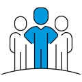 Icon of a team of people