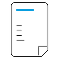 Icon of an office memo