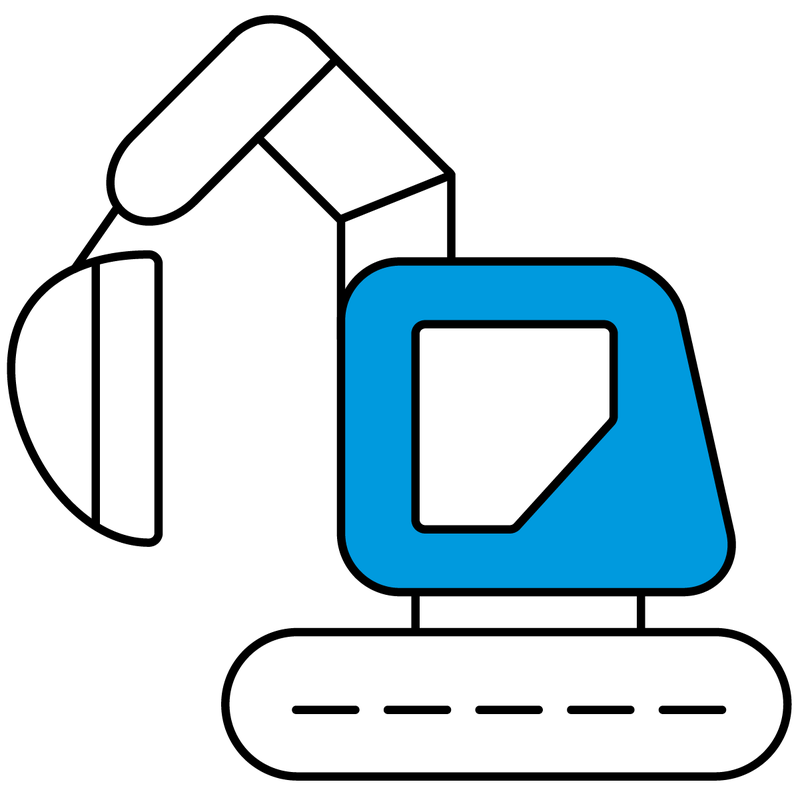 icon of an excavator