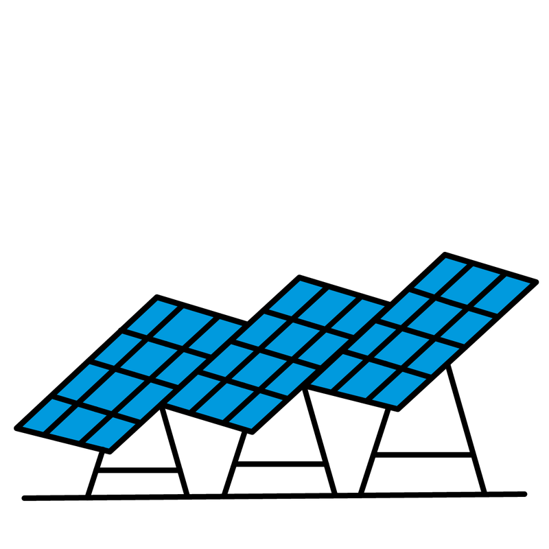 Solar panels icon