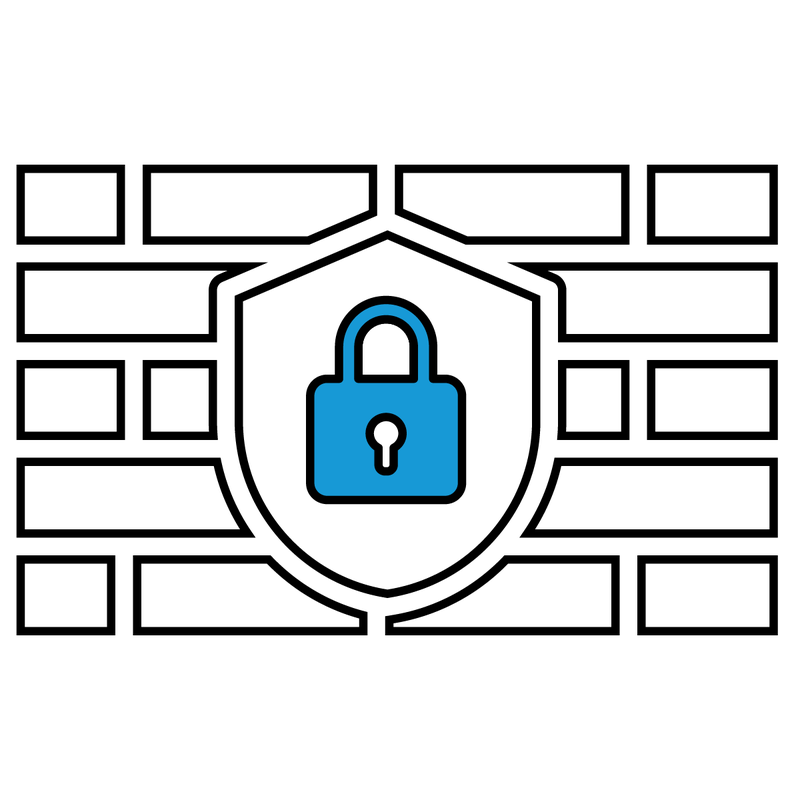 Cybersecurity built Icon
