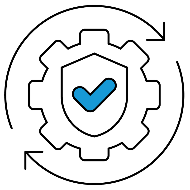 Cyber Operation Safety Icon