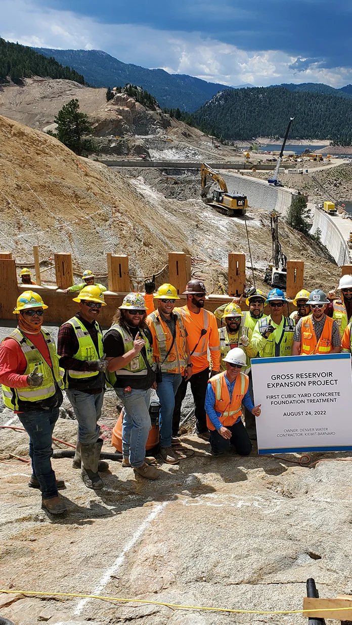 Group of guys near gross reservoir project